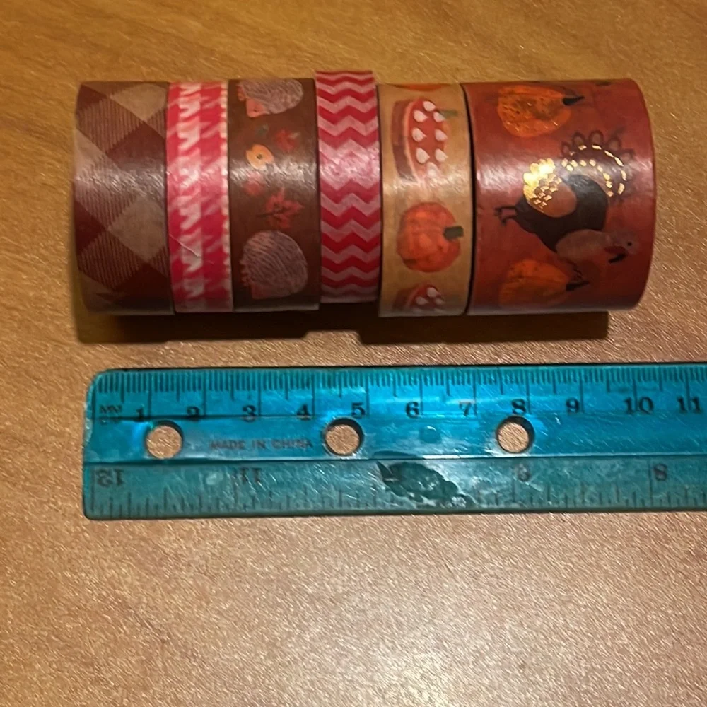 Fall seasonal washi tapes